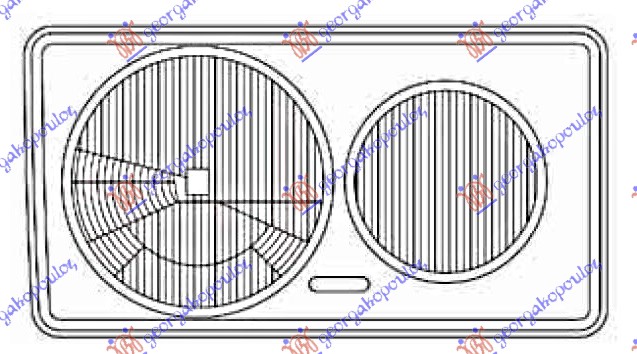 STAKLO FARA (OKRUGLO SOCIVO) MERCEDES E CLASS  1976-1982 (W123)