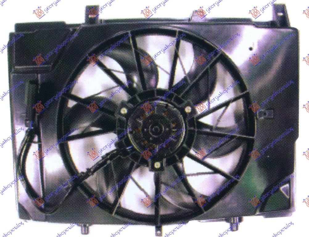 VENTILATOR HLADNJAKA KOMPLET (BENZIN) MERCEDES C CLASS 1993-1999 (W202)