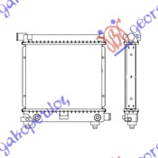 HLADNJAK MOTORA 1.8/2.0/2.3 BENZIN (MAN/AUTO) (-AC) (29x35) MERCEDES 190E  1984-1993 (W201)