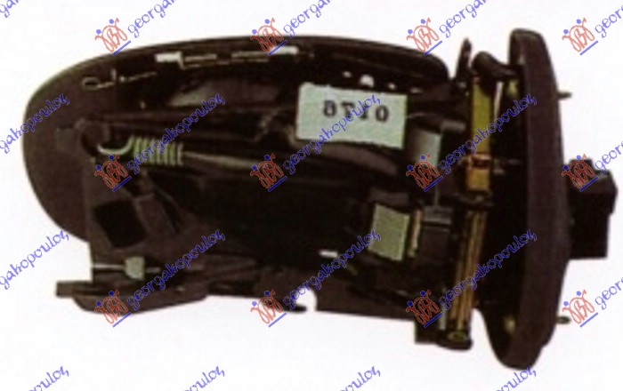 RETROVIZOR (BEZ POKLOPCA) ELEKTRICNI SA GREJACEM (7 PIN) (A KVALITET) (ASFERICNO STAKLO) MERCEDES CLC COUPE 2001-2008 (W203)