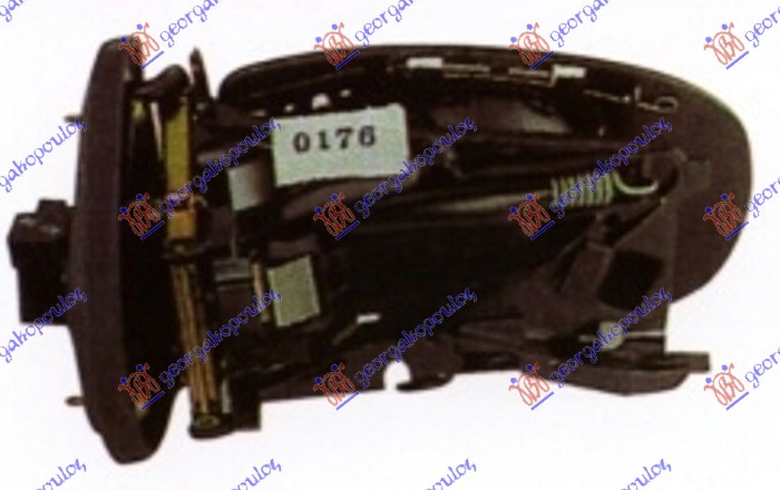 RETROVIZOR (BEZ POKLOPCA) ELEKTRICNI SA GREJACEM (7 PIN) (A KVALITET) (ASFERICNO STAKLO) MERCEDES CLC COUPE 2001-2008 (W203)