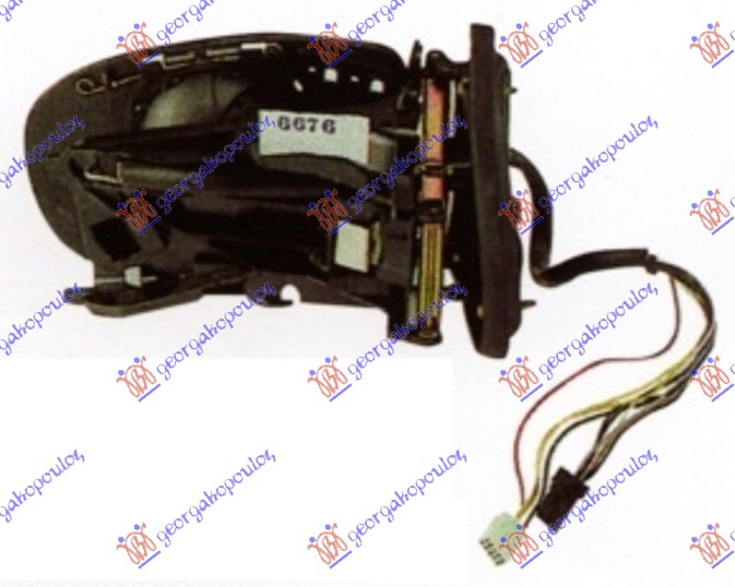 RETROVIZOR (BEZ POKLOPCA) ELEKTRICNI SA GREJACEM (MEMORIJA) (ASFERICNO STAKLO) MERCEDES C CLASS SDN/S.W. 2000-2003 (W203)