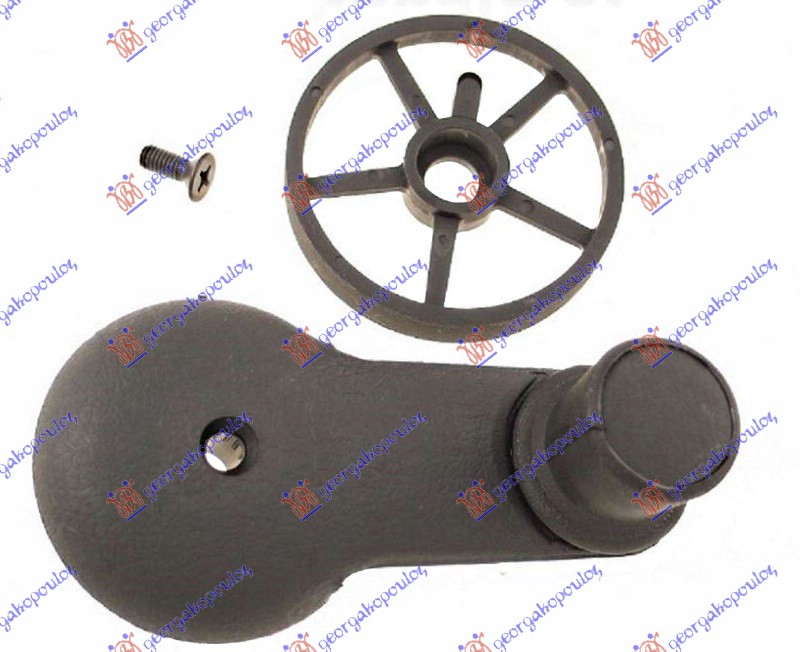 RUCICA ZA PODIZANJE PROZORA CRNA MERCEDES 207/307 1977-1995