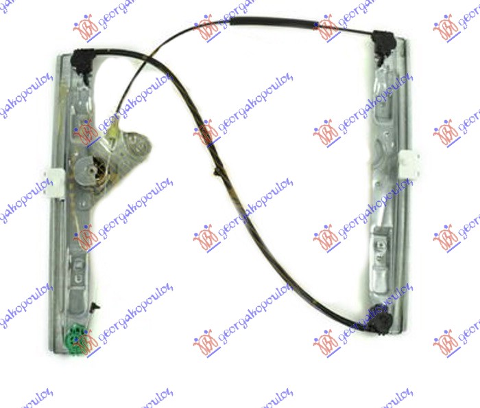 PODIZAC PREDNJEG PROZORA ELEKTRICNI (BEZ MOTORA) 3 VRATA (A KVALITET) PEUGEOT 308 I 2008-2013 (4B/4A/4C)