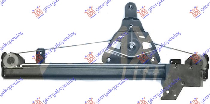 PODIZAC ZADNJEG PROZORA ELEKTRICNI (BEZ MOTORA) PEUGEOT 308 I 2008-2013 (4B/4A/4C)
