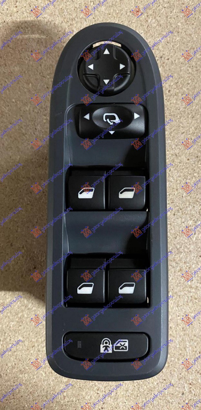 PREKIDAC U PREDNJIM VRATIMA (ELEKTRO-SKLOPIV RETROVIZOR) (SA OKVIROM) (32 PIN) PEUGEOT 308 I 2008-2013 (4B/4A/4C)