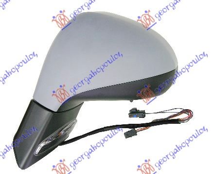 RETROVIZOR ELEKTRICNI SA GREJACEM PM (MIGAVAC) (KONVEKSNO STAKLO) PEUGEOT 308 I 2008-2013 (4B/4A/4C)