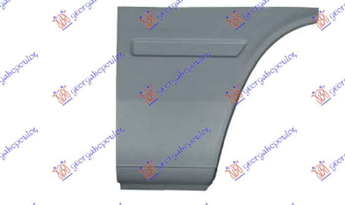 KRAJ ZADNJEG BLATOBRANA (ZADNJI DEO) (1200mm) VW LT 1998-2006 (2D)