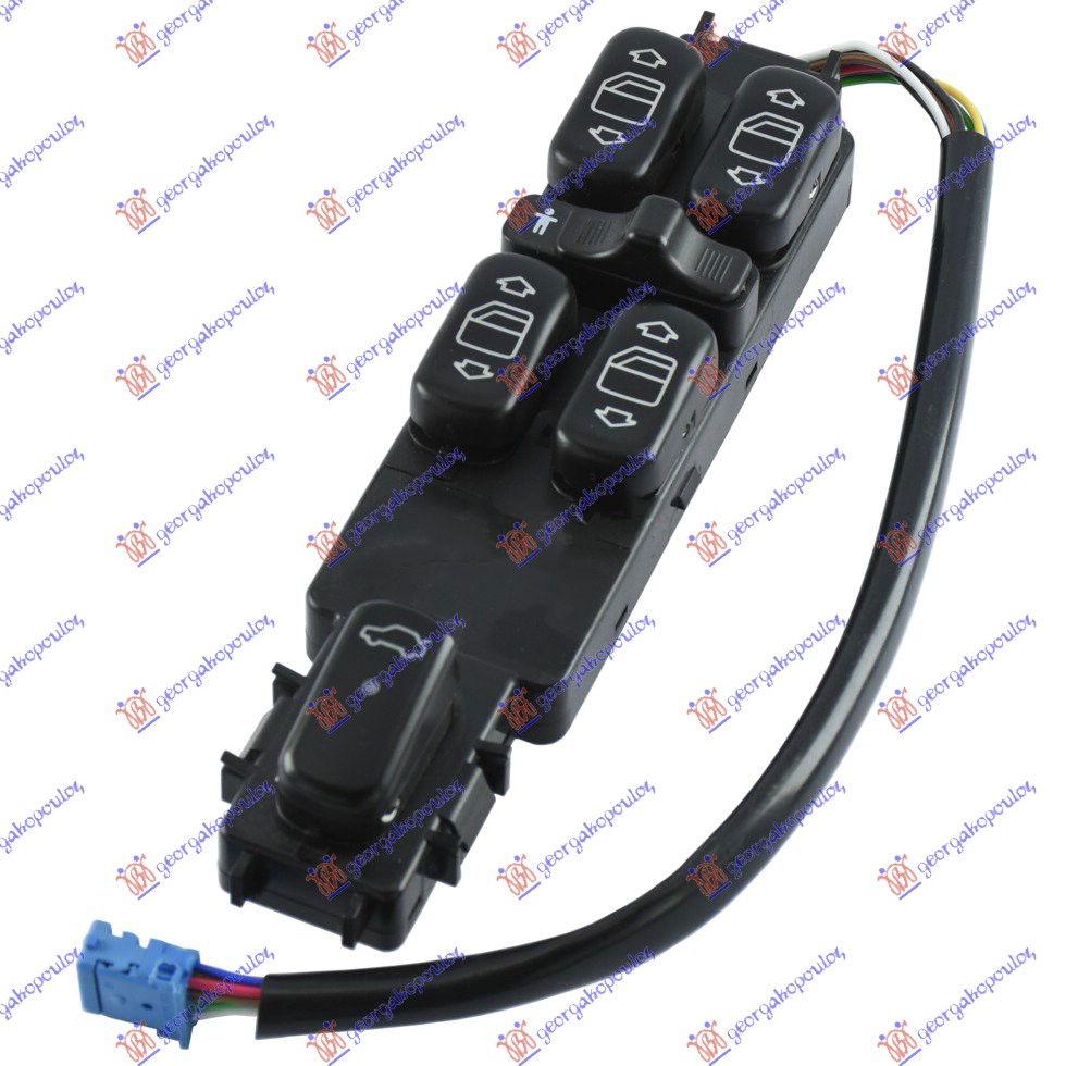 PREKIDAC U PREDNJIM VRATIMA (4 TASTERA) (8 PIN) MERCEDES S CLASS 1998-2005 (W220)
