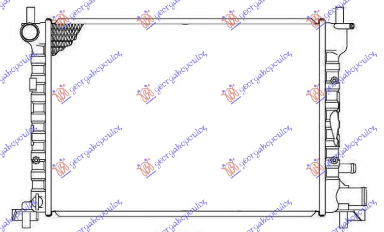 HLADNJAK MOTORA 1.8 D-TD (+AC) (50x36.3x28) FORD FIESTA 1996-1999 (JA)