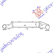 HLADNJAK INTERKULERA 2.0-2.2-2.7 Cdi (56x113x50) MERCEDES E CLASS 1996-1999 (W210)