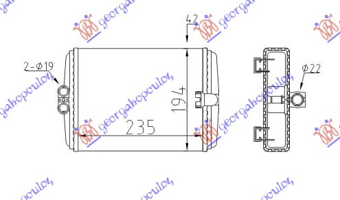 GREJAC KABINE (233x193) MERCEDES S CLASS 1998-2005 (W220)