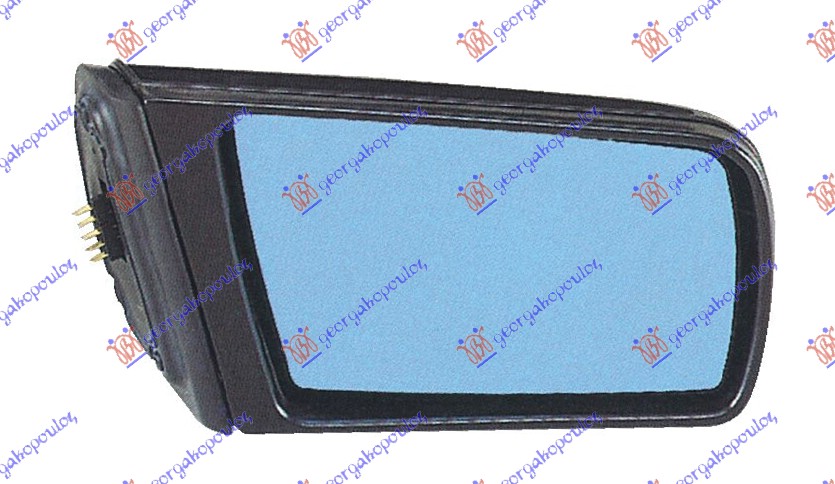 RETROVIZOR ELEKTRICNI SA GREJACEM PM (5 PIN) (KONVEKSNO STAKLO) MERCEDES E CLASS 1996-1999 (W210)