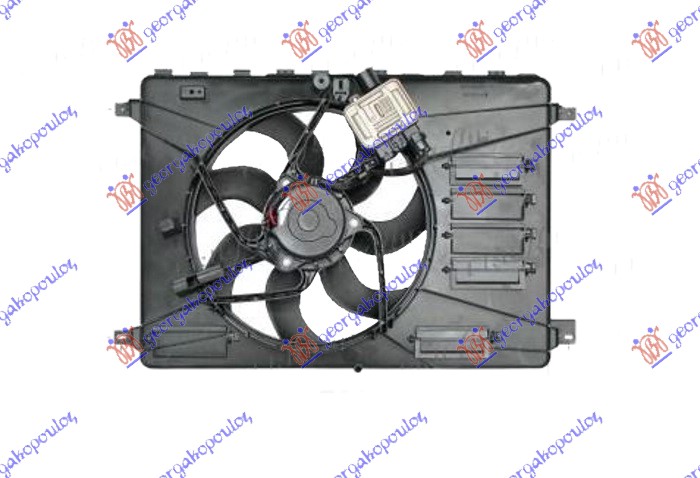 VENTILATOR KOMPLET (3.2 BENZIN - 2.2 DIZEL) (380mm) LAND ROVER FREELANDER  2007-2014 (L359)