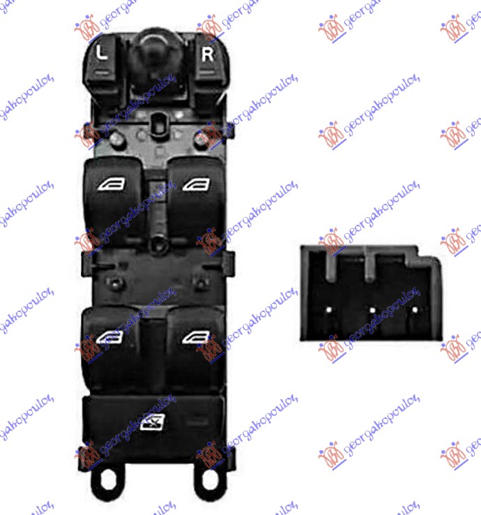 PREKIDAC U PREDNJIM VRATIMA (4 TASTERA) (3 PIN) LAND ROVER FREELANDER  2007-2014 (L359)