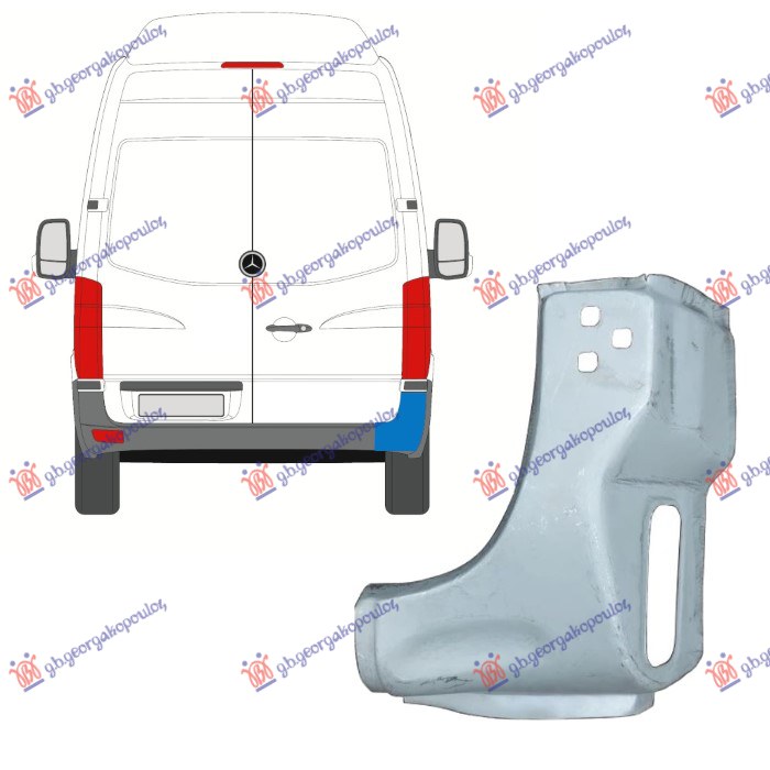 KRAJ BOCNOG LIMA DONJI MERCEDES SPRINTER 208/408 2006-2013 (W906)