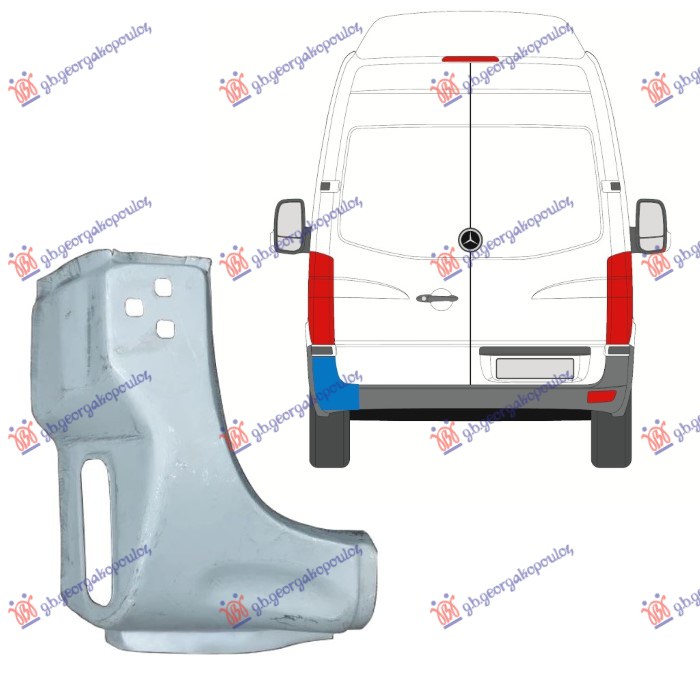 KRAJ BOCNOG LIMA DONJI MERCEDES SPRINTER 208/408 2006-2013 (W906)