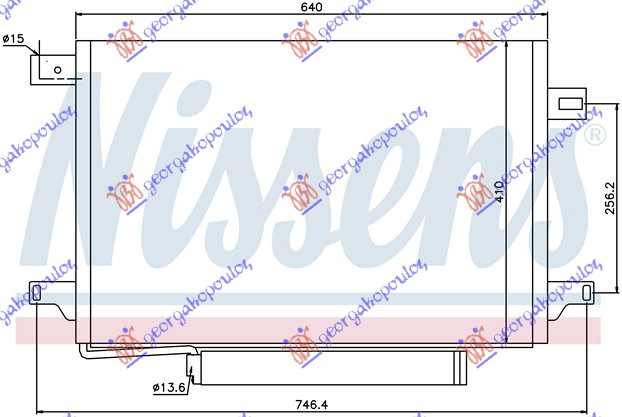 HLADNJAK KLIME DIZEL (600x410x12) (BUS) MERCEDES SPRINTER 208/408 2006-2013 (W906)