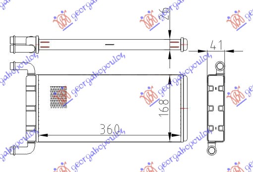 GREJAC KABINE (360x170) MERCEDES SPRINTER 210-519 2013-2018 (W906)