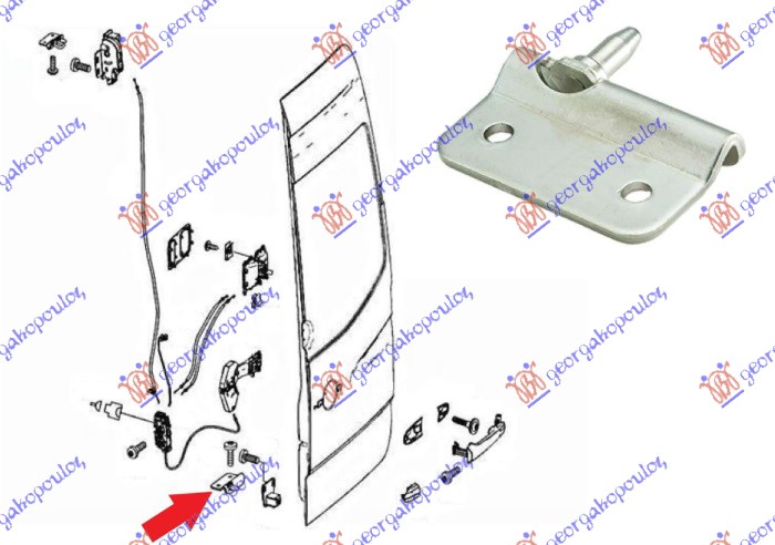SARKA GEPEK VRATA DONJA MERCEDES SPRINTER 208/408 2006-2013 (W906)
