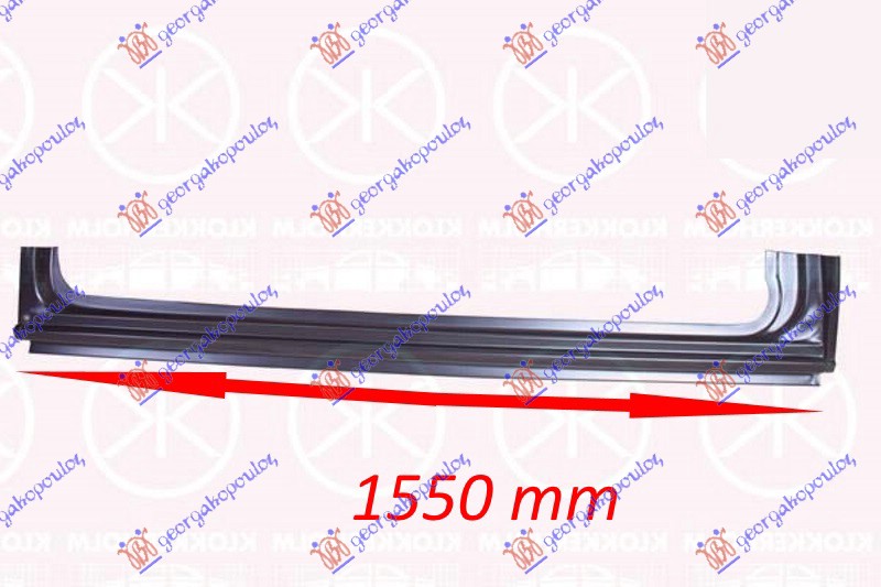 SAJTNA KLIZNIH VRATA (SA STUBOM) (1550mm) MERCEDES SPRINTER 208/408 2006-2013 (W906)