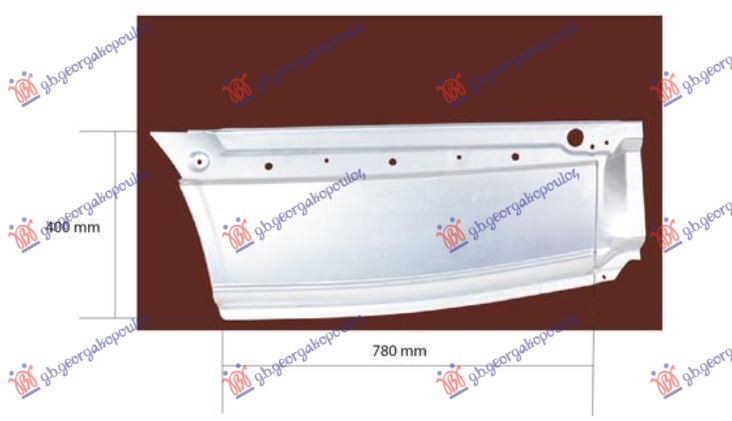 KRAJ ZADNJEG BLATOBRANA (ZADNJI DEO) (4300mm) VW CRAFTER 2006-2017 (2E/2F)