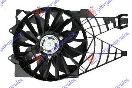 VENTILATOR KOMPLET (1.4 T-JET - 1.3/1.6 JTD) FIAT LINEA 2013-2015 (323)