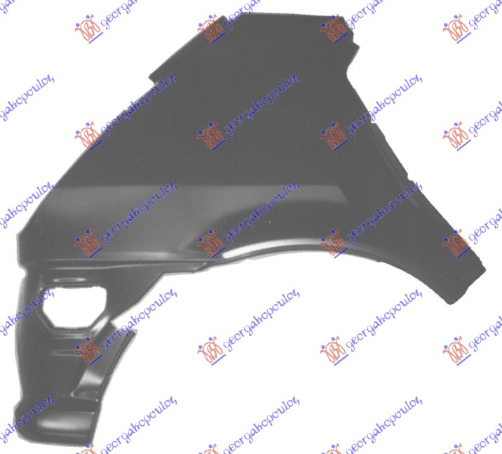 ZADNJI BLATOBRAN 5 VRATA -93 FORD FIESTA III 1990-1995 (GFJ)