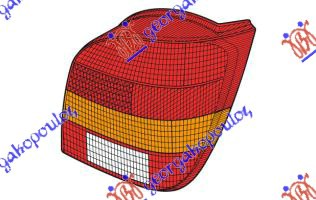 STOP LAMPA KOMPLET  FIESTA III 90-95