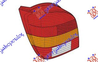 STOP LAMPA KOMPLET  FIESTA III 90-95