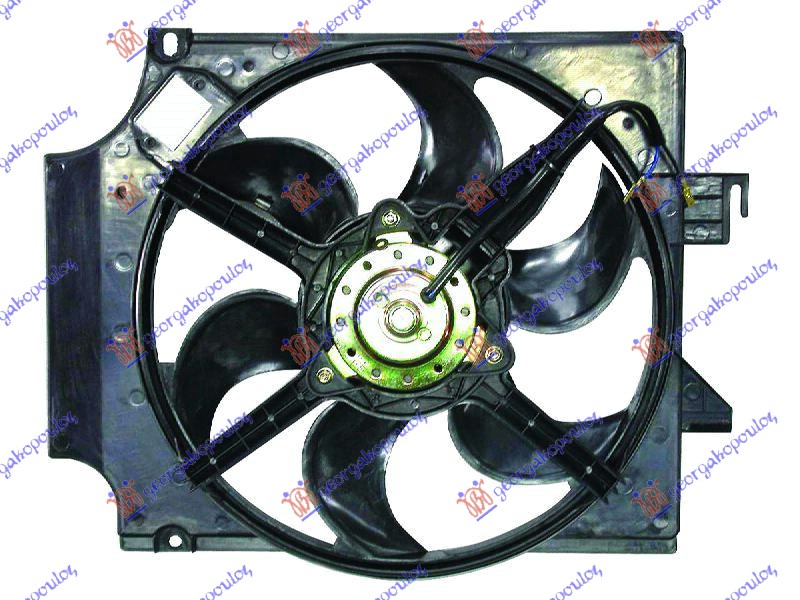 VENTILATOR HLADNJAKA KOMPLET (2.0 BENZIN) (+AC) FORD TRANSIT 1995-2000 (E)