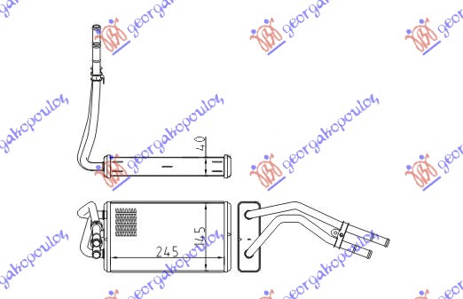GREJAC KABINE (245x152) FORD TRANSIT 1995-2000 (E)