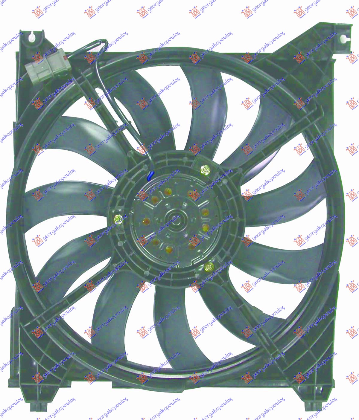 VENTILATOR HLADNJAKA KOMPLET (BENZIN/DIZEL) HYUNDAI SANTA FE 2000-2005 (SM)