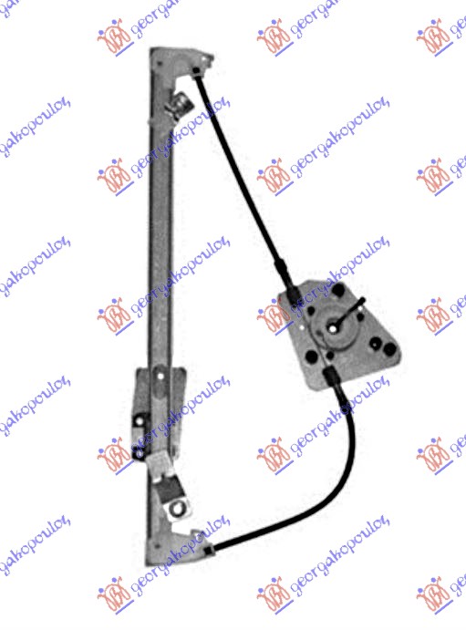 PODIZAC ZADNJEG PROZORA ELEKTRICNI (BEZ MOTORA) HYUNDAI SANTA FE 2000-2005 (SM)