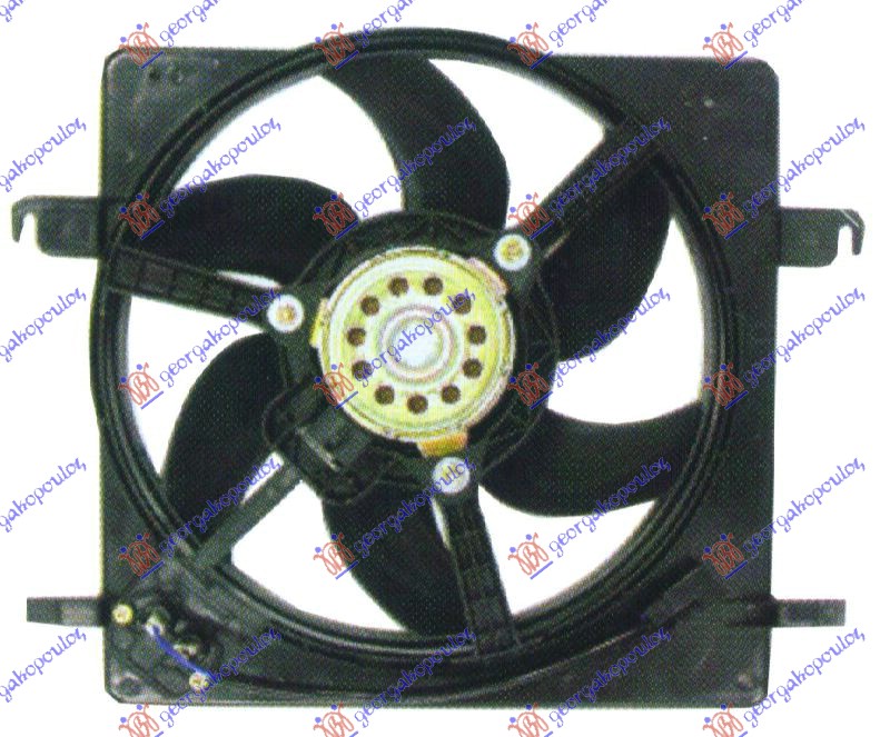VENTILATOR HLADNJAKA KOMPLET (BENZIN) (+AC) FORD KA 1997-2008 (RB)