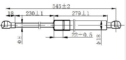 AMORTIZER GEPEK VRATA (544L-530N) HYUNDAI COUPE 2001-2007 (GK)