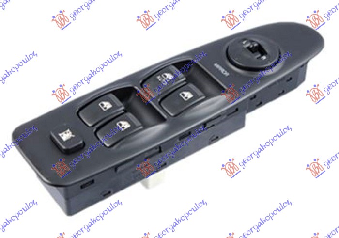 PREKIDAC U PREDNJIM VRATIMA (CRNI OKVIR) (14+8 PIN) HYUNDAI ELANTRA 2000-2004 (XD)