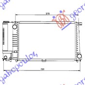 HLADNJAK MOTORA 2.0/2.5 BENZIN 6 CILINDARA (52x33x32) BMW SERIES 5 1988-1995 (E34)