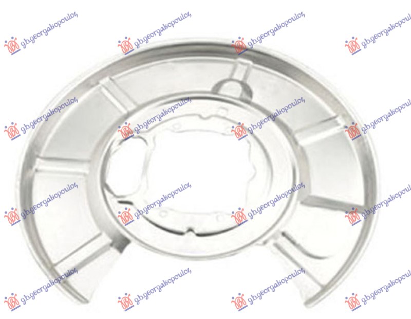 ZASTITA ZADNJEG KOCIONOG DISKA (PRECNIK ZASTITE 370/105mm) (PRECNIK DISKA 320mm) ALUMINIJUM BMW SERIES 5 2003-2010 (E60/E61)