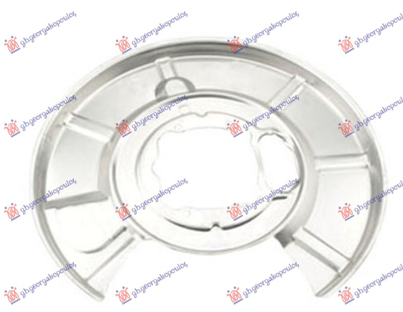 ZASTITA ZADNJEG KOCIONOG DISKA (PRECNIK ZASTITE 370/105mm) (PRECNIK DISKA 320mm) ALUMINIJUM BMW SERIES 5 2003-2010 (E60/E61)