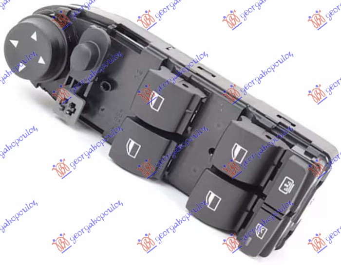PREKIDAC U PREDNJIM VRATIMA (4 TASTERA) (ZAVESICA) 2007- (4 PIN) BMW SERIES 5 2003-2010 (E60/E61)