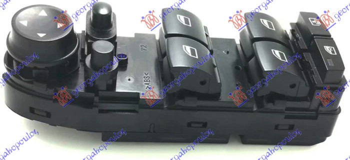 PREKIDAC U PREDNJIM VRATIMA (4 TASTERA) (ZAVESICA) (SAMOZATAMNJIVANJE) 2007- (4 PIN) BMW SERIES 5 2003-2010 (E60/E61)