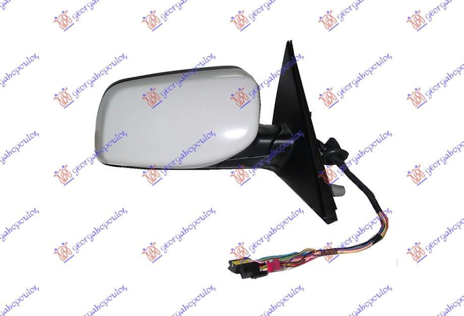 RETROVIZOR ELEKTRICNI SA GREJACEM PM (ELEKTRO-SKLOPIV) (A KVALITET) (ASFERICNO STAKLO) BMW SERIES 5 2003-2010 (E60/E61)