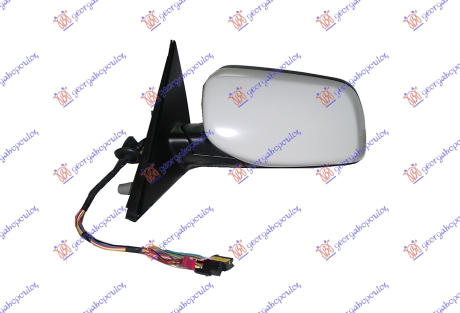 RETROVIZOR ELEKTRICNI SA GREJACEM PM (ELEKTRO-SKLOPIV) (A KVALITET) (ASFERICNO STAKLO) BMW SERIES 5 2003-2010 (E60/E61)