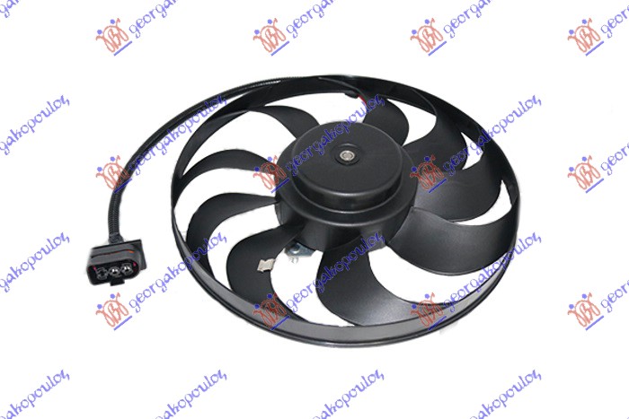 VENTILATOR (MOTOR+ELISA) (290mm) VW GOLF 4 1998-2004 (1J1/1J5)