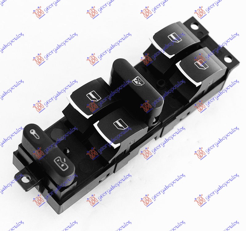 PREKIDAC U PREDNJIM VRATIMA HROM (4 TASTERA) (9 PIN) SEAT LEON 1999-2005 (1M1)