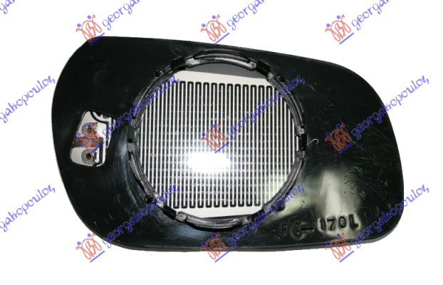 STAKLO RETROVIZORA SA GREJACEM PLAVO -2003 (ASFERICNO) CITROEN XSARA 1997-2000 (N1/N0/N2)