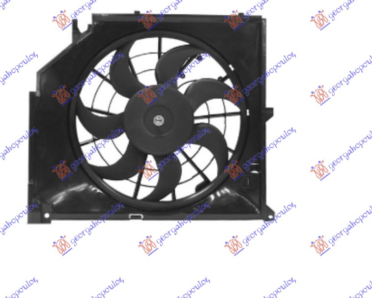 VENTILATOR KOMPLET (BENZIN) (SA KONTROLNOM JEDINICOM) BMW SERIES 3 SDN 1999-2002 (E46)