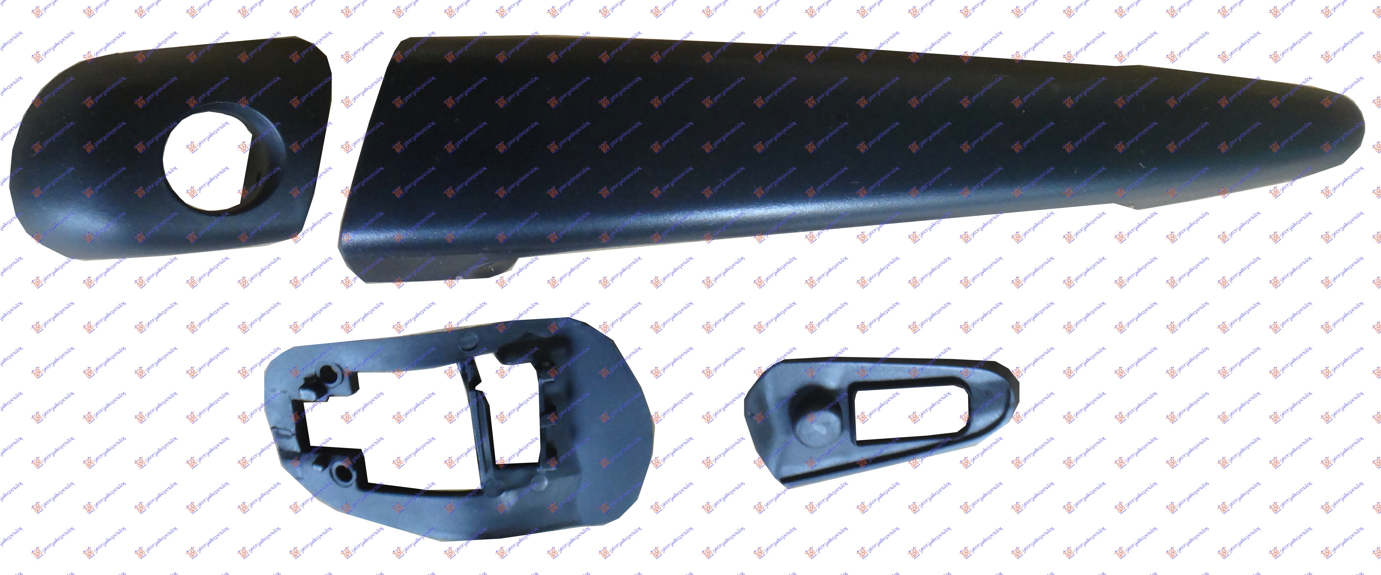 KVAKA PREDNJIH VRATA SPOLJASNJA CRNA BMW SERIES 3 SDN 1999-2002 (E46)