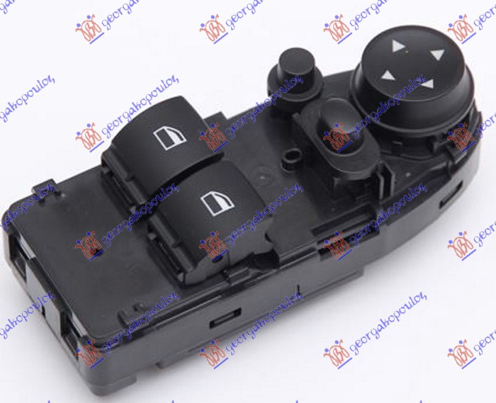 PREKIDAC U PREDNJIM VRATIMA (2 TASTERA) (ELEKTRO-SKLOPIV RETROVIZOR) (18 PIN) BMW SERIES 3 COUPE/CABRIO 2007-2011 (E92/E93)